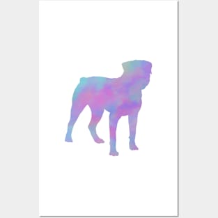 Rainbow Pastel Rottweiler Posters and Art